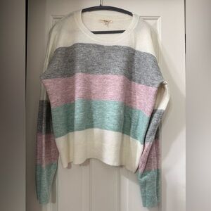 ANDREE BY UNIT Colorful Striped Sweater